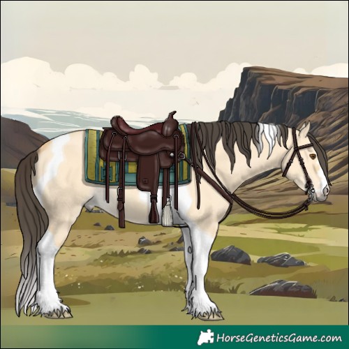 Horse Color:Buckskin Dun Tobiano 