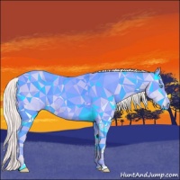Horse Color:Perlino Roan 