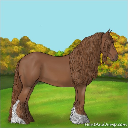 Horse Color:Chestnut Tobiano