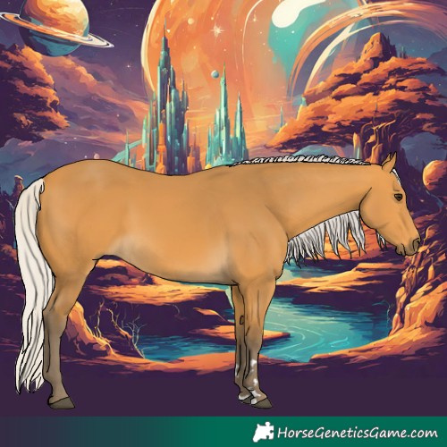 Horse Color:Silver Buckskin 