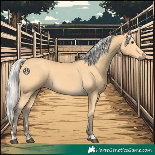 Horse Color:Silver Buckskin 