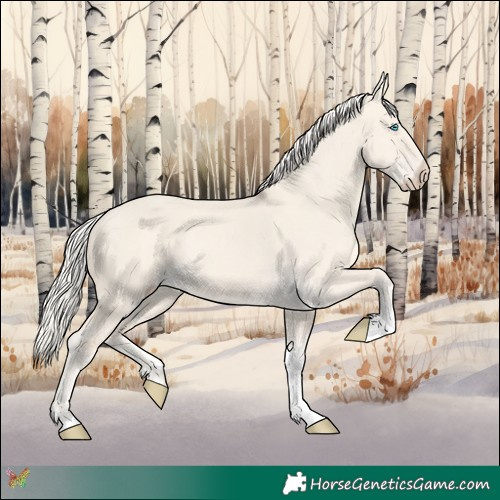 Horse Color:Cremello Dun Tobiano