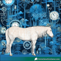 Horse Color:Cremello Sabino  and Cremello Sabino 