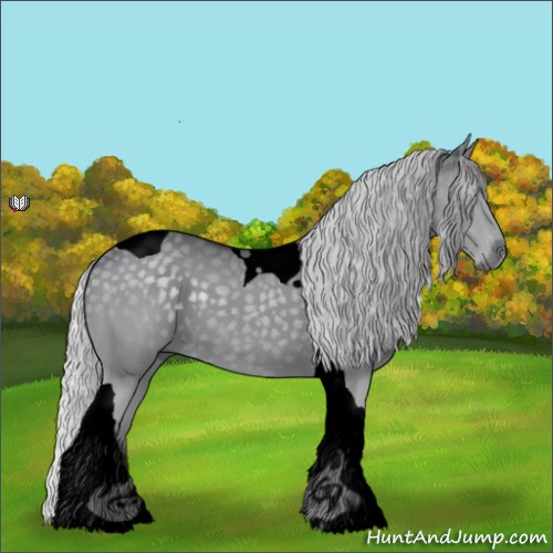 Horse Color:Void Silver Grullo Chinchilla Tobiano 