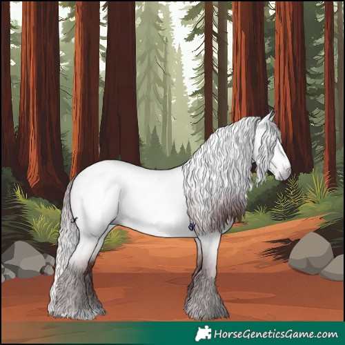 Horse Color:Gray Platinum Chocolate Brown Roan Dun 