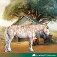 Horse Color:Bay Dun Sabino Rabicano  and Silver Bay Dun Sabino Rabicano 