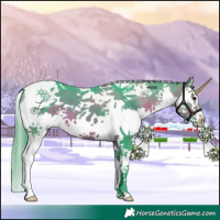 Horse Color:Watercolor Brown Splash Tobiano 