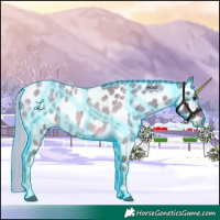 Horse Color:Thunderstruck Chocolate Palomino Roan Tobiano Near Leopard 