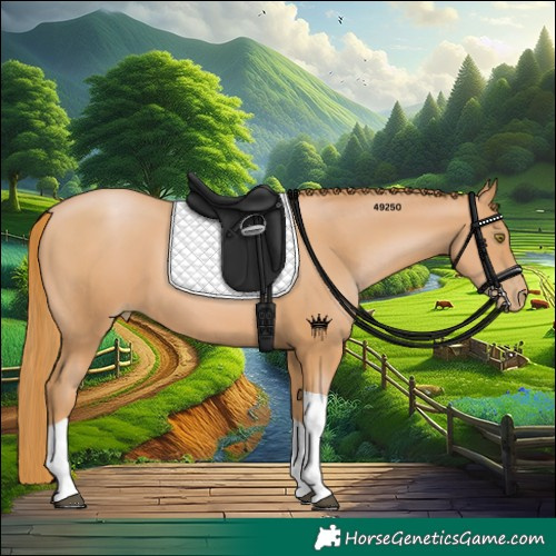 Horse Color:Chestnut Pearl Tobiano 