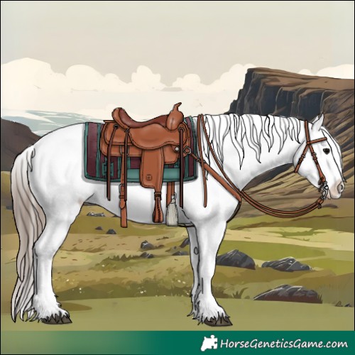 Horse Color:Black Appaloosa Rabicano 