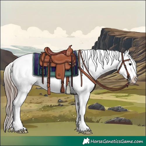 Horse Color:Black Near Leopard Rabicano