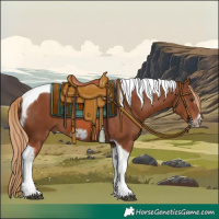 Horse Color:Chestnut Tobiano Frame