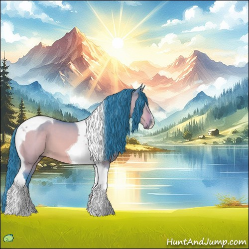 Horse Color:Watercolor Brown Dun Tobiano