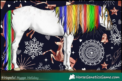 Horse Color:Gray Painted Liver Red Onyx Ice Roan Splash Blanket