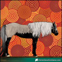 Horse Color:Void Silver Classic Champagne Roan Dun Splash Rabicano