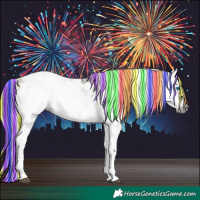 Horse Color:Gray Painted Red Onyx Ice Splash Tobiano Appaloosa 