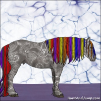 Horse Color:Painted Smoky Black Ice 