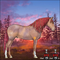 Horse Color:Painted Gold Champagne 