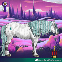 Horse Color:Painted Gold Champagne Ice Roan Pearl Dun Mushroom Near Leopard Rabicano 