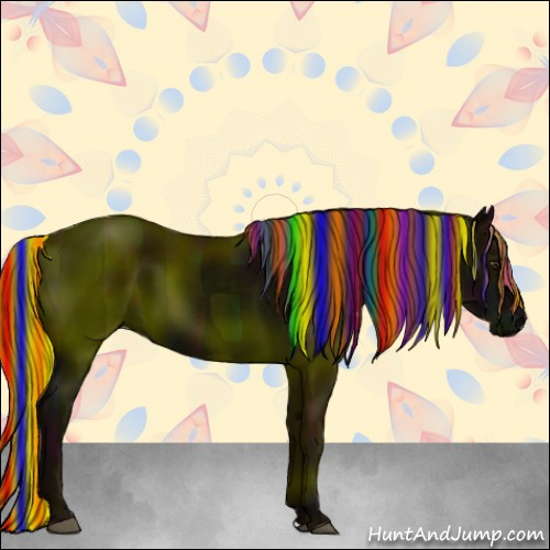 Horse Color:Painted Midnight Liver Chestnut 