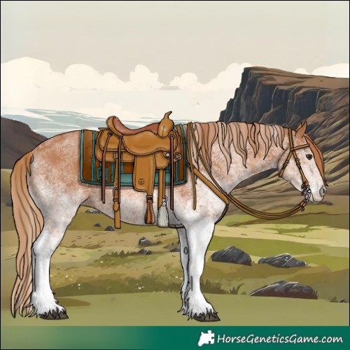 Horse Color:White Spotted Chestnut