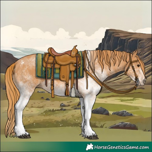 Horse Color:White Spotted Chestnut