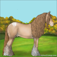Horse Color:Chestnut Snowdrop Tobiano Varnish 