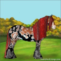 Horse Color:Painted Brown Sabino Tobiano Frame Blanket