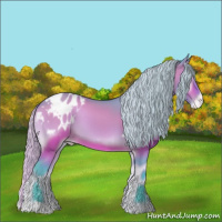 Horse Color:Watercolor Silver Bay Onyx Tobiano Blanket 