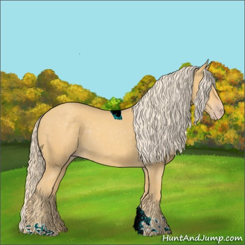 Horse Color:Gold Cream Champagne Tobiano