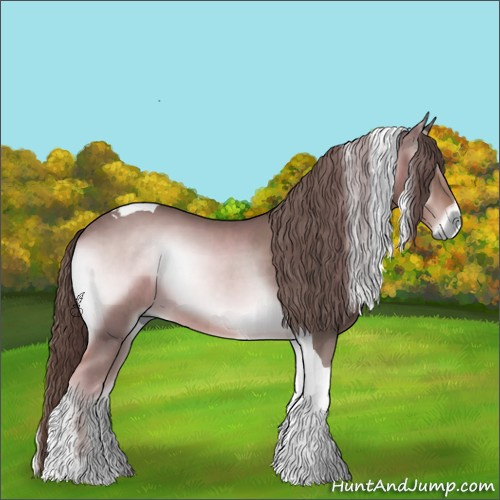 Horse Color:Platinum Red Onyx Sabino Tobiano