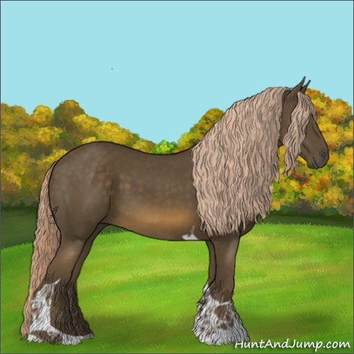 Horse Color:Chocolate Palomino Tobiano 