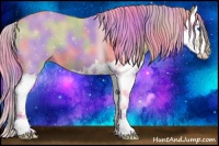 Horse Color:Nacre Watercolor Black Splash 