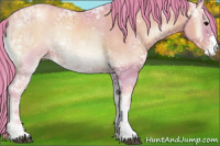 Horse Color:Watercolor Blue Onyx Ice Pearl Sabino Rabicano 