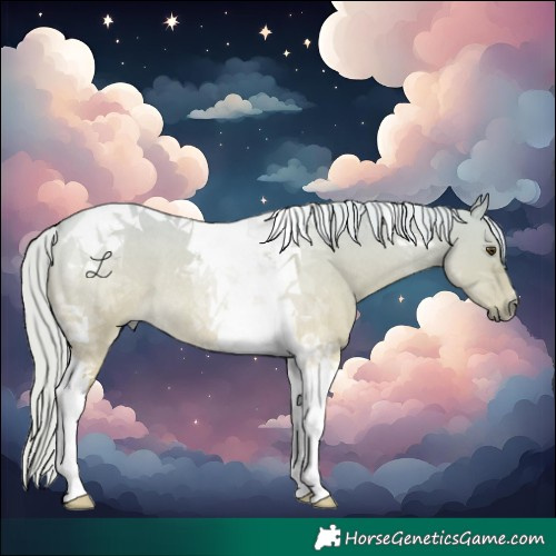 Horse Color:Palomino Roan Dun Tobiano Rabicano