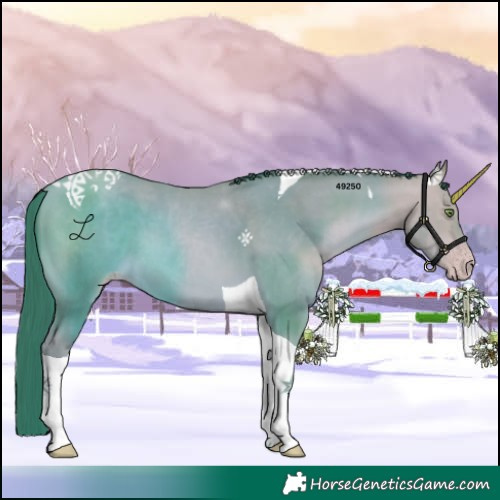 Horse Color:Watercolor Amber Champagne Tobiano 