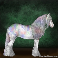 Horse Color:Nacre White Spotted Silver Brown Chinchilla Onyx 