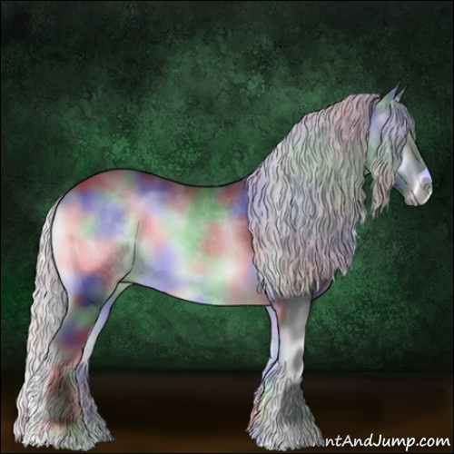 Horse Color:Nacre Silver Brown Chinchilla Onyx 