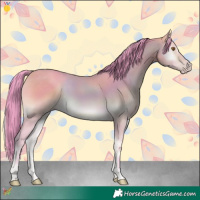 Horse Color:Watercolor Sable Cream Champagne Onyx 