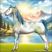 Horse Color:Watercolor Brown Onyx Splash Tobiano 