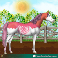 Horse Color:Watercolor Liver Chestnut Splash 