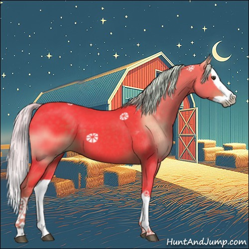 Horse Color:Watercolor Liver Chestnut Splash 