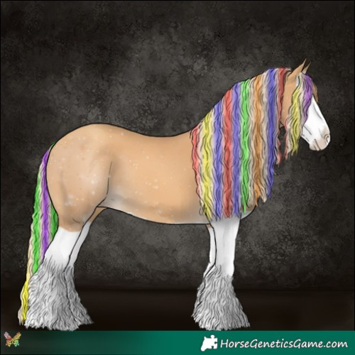 Horse Color:Painted Gold Cream Champagne Splash 