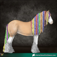 Horse Color:Painted Gold Cream Champagne Splash 
