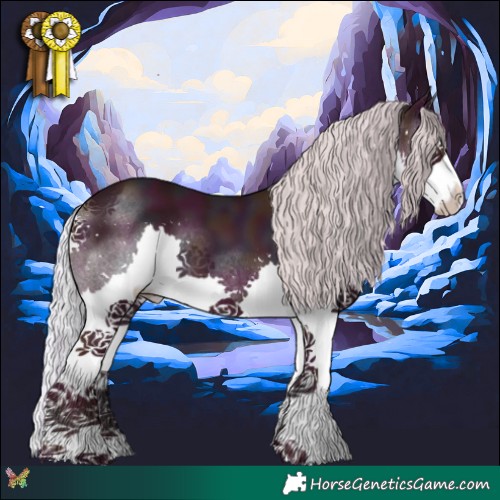 Horse Color:Watercolor Midnight Silver Sable Cream Champagne Splash 