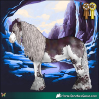 Horse Color:Watercolor Midnight Silver Sable Cream Champagne Splash 