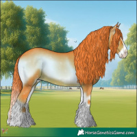Horse Color:Watercolor Liver Red Onyx Splash 
