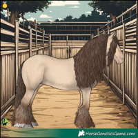 Horse Color:Amber Champagne Dun Rabicano