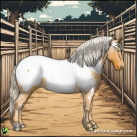 Horse Color:Gold Cream Champagne Near Fewspot