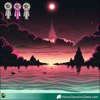 Horse Color:White Spotted Sable Champagne Dun